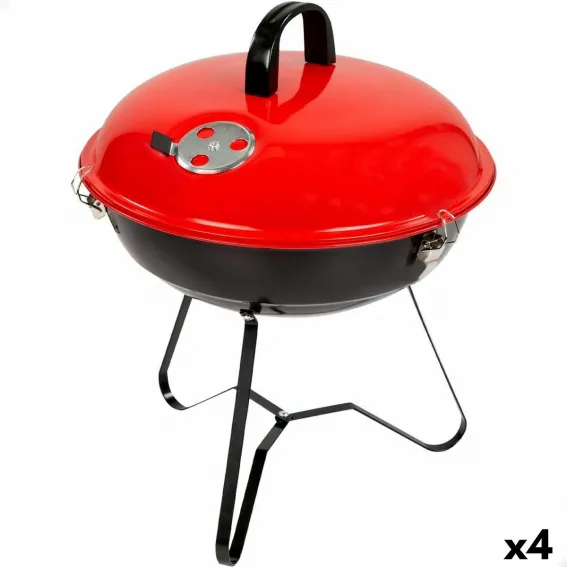 Aktive Grill Tragbarer Rot 36 x 44 x 36 cm  36 cm Emailliertes Metall